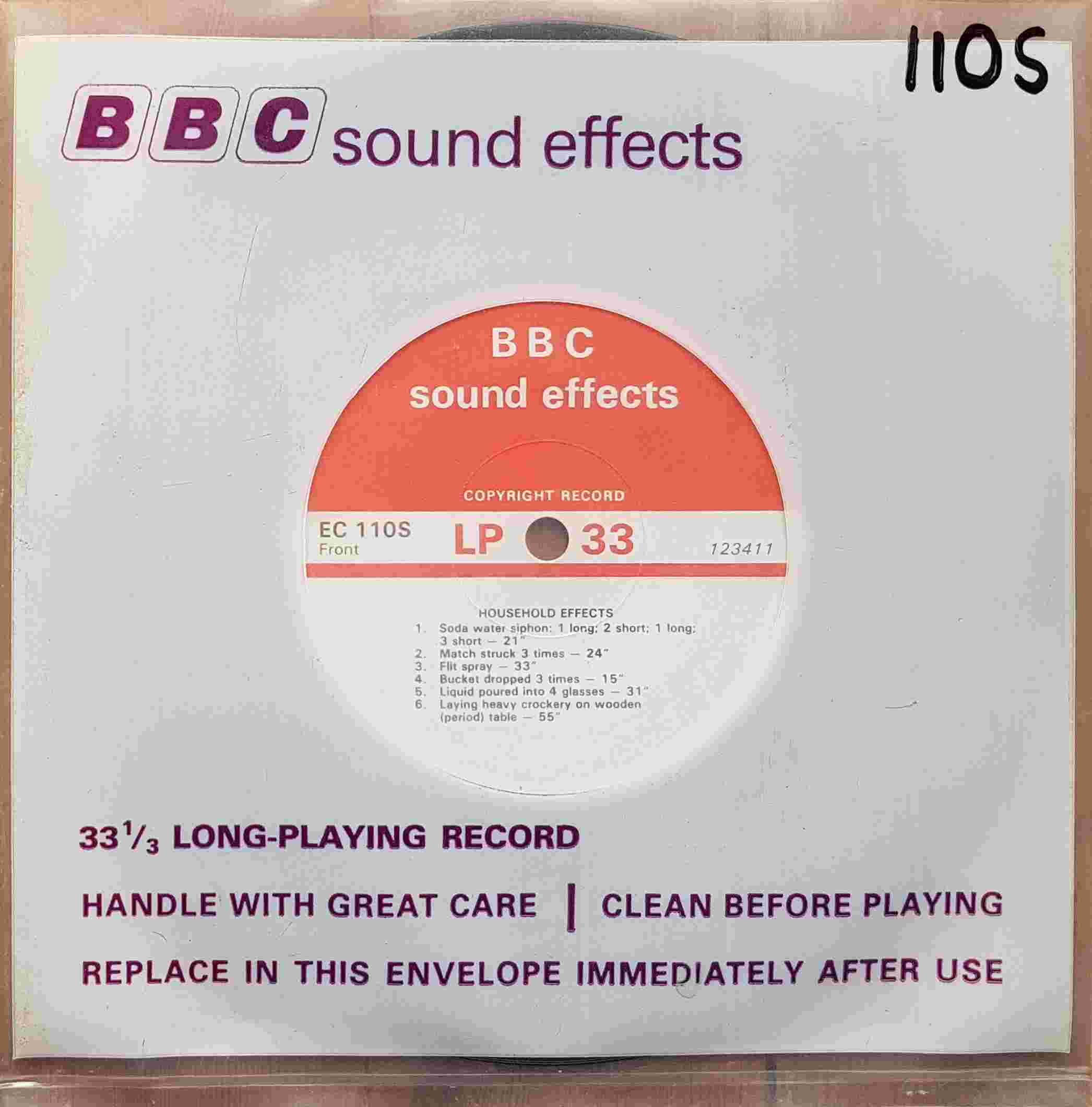 Picture of EC 110S Household effects by artist Not registered from the BBC records and Tapes library